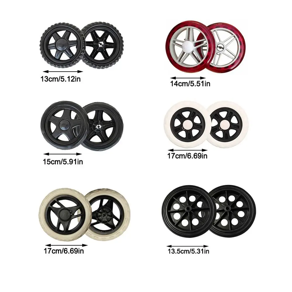 Durable Replacement Shopping Cart Wheels - Heavy-Duty Wear-Resistant Plastic Casters (Set of 2)