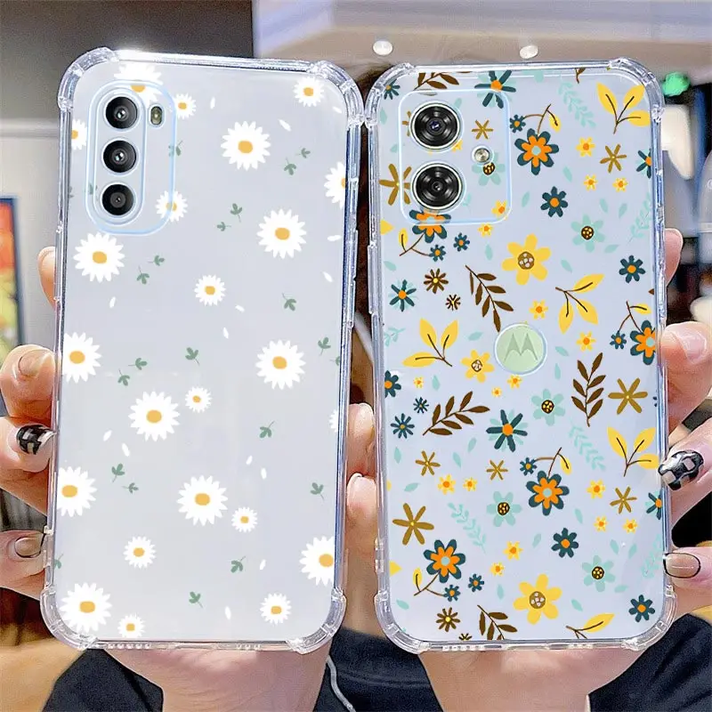 World of Flowers Transparent Phone Case - Floral Design Cover