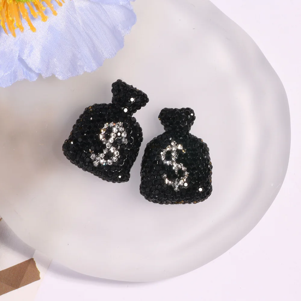 Creative Dollar Sign Diamond Charms for Hanging Decorations - 2 Pack