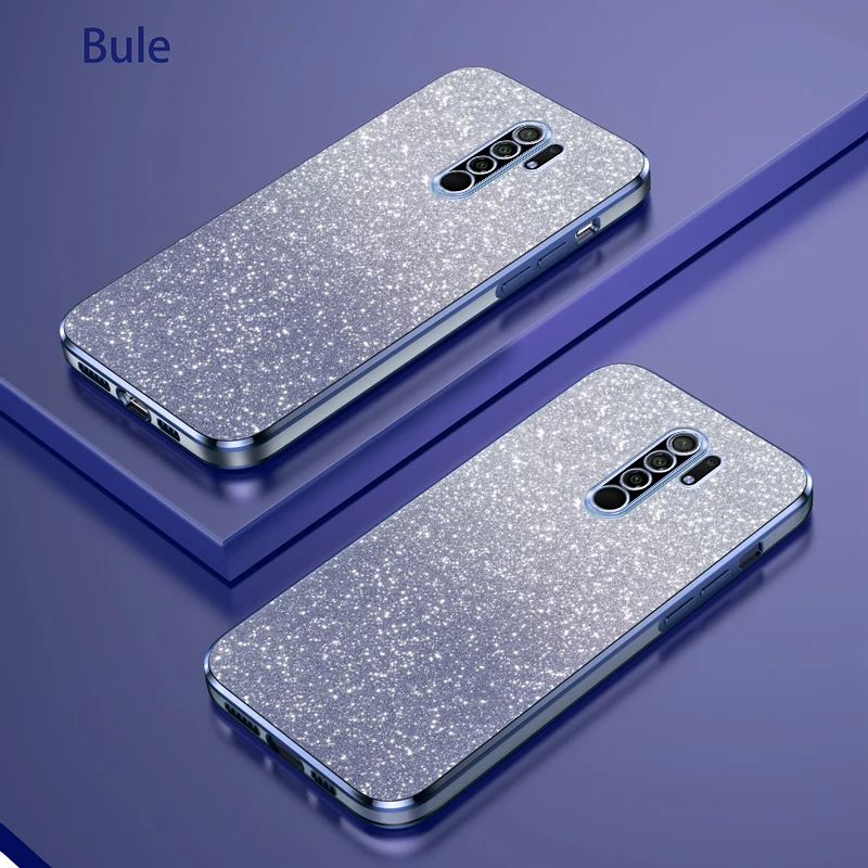 Luxurious Gradient Glitter Plating Silicone Back Cover