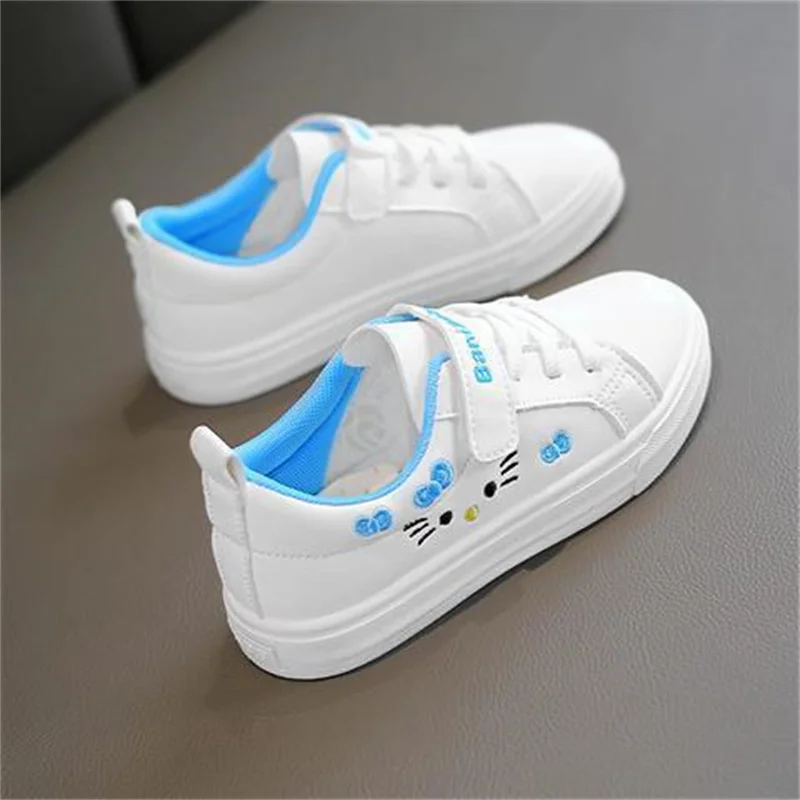 2023 Children's Little White Shoes Girls' Student Flat Bottom