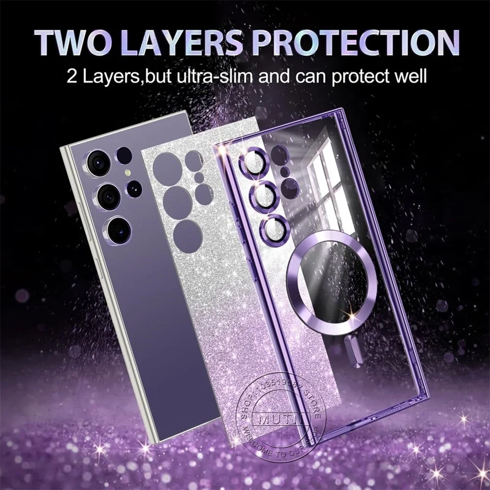 Plating Glitter Wireless Bling Cover