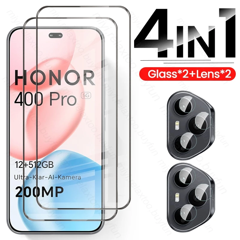 8-in-1 Tempered Glass Case with Curved Screen and Camera Protector