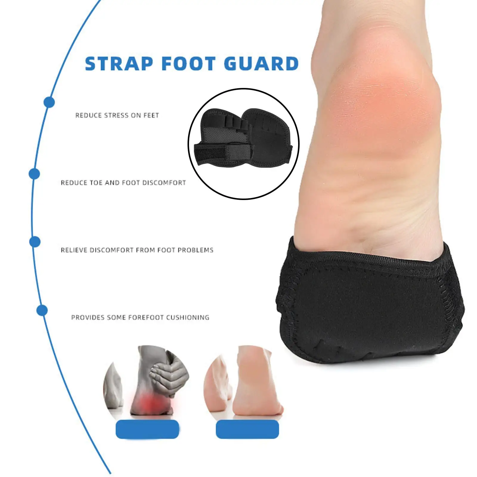 Universal Toe Separator Soft Forefoot Pads Orthotics Straightener for Realign Crooked Toes Hallux Valgus Correction for Ballet toe separators toe corrector toe spreader