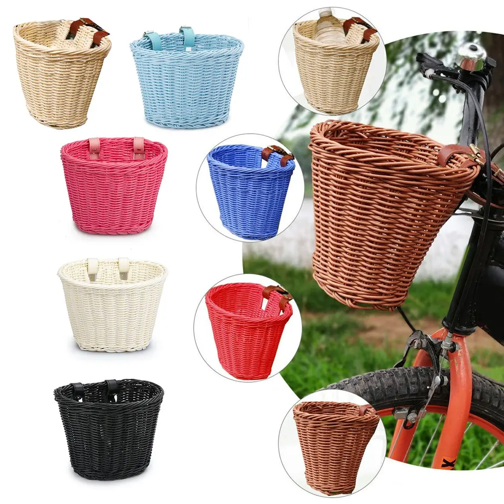 Children's Rattan Bicycle Baskets Bicycle Balance Car Baskets Bike