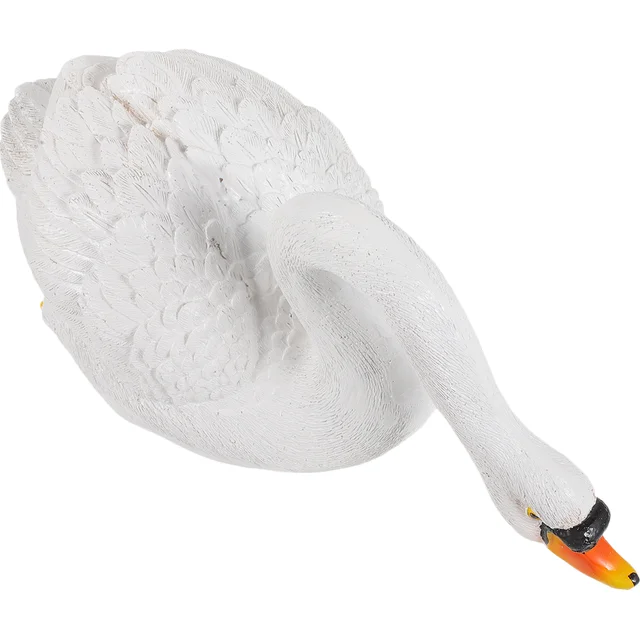 Úszó Hattyú Szobor Élénk Medence Dekorációk Otthoni Tó Dísz Kültéri Állati Szobrok Szimuláció Kacsa Reális - Image 6