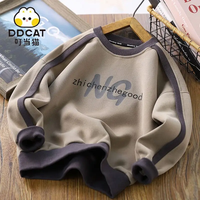 

Children's Clothing Boys Autumn 2023 Autumn New Medium and Large Leisure Sports Fashion Sweater Top