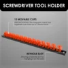 5/2PCS Screwdriver Organizer Holder Wall Mounted Screwdriver Wrench Pliers Rack Organizer Tool Hardware Tool Display Hanger 4