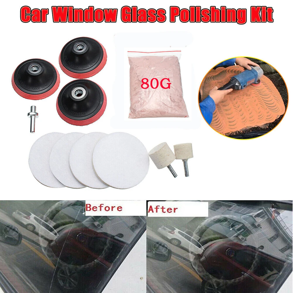 11PCS Deep Scratch Remover Car Glass Polishing Kit Cerium Oxide Powder AU  Polishing Kit Window Repair - AliExpress