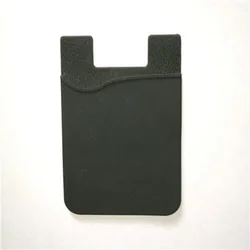 Versatile Silicone Adhesive Card Holder (Black)