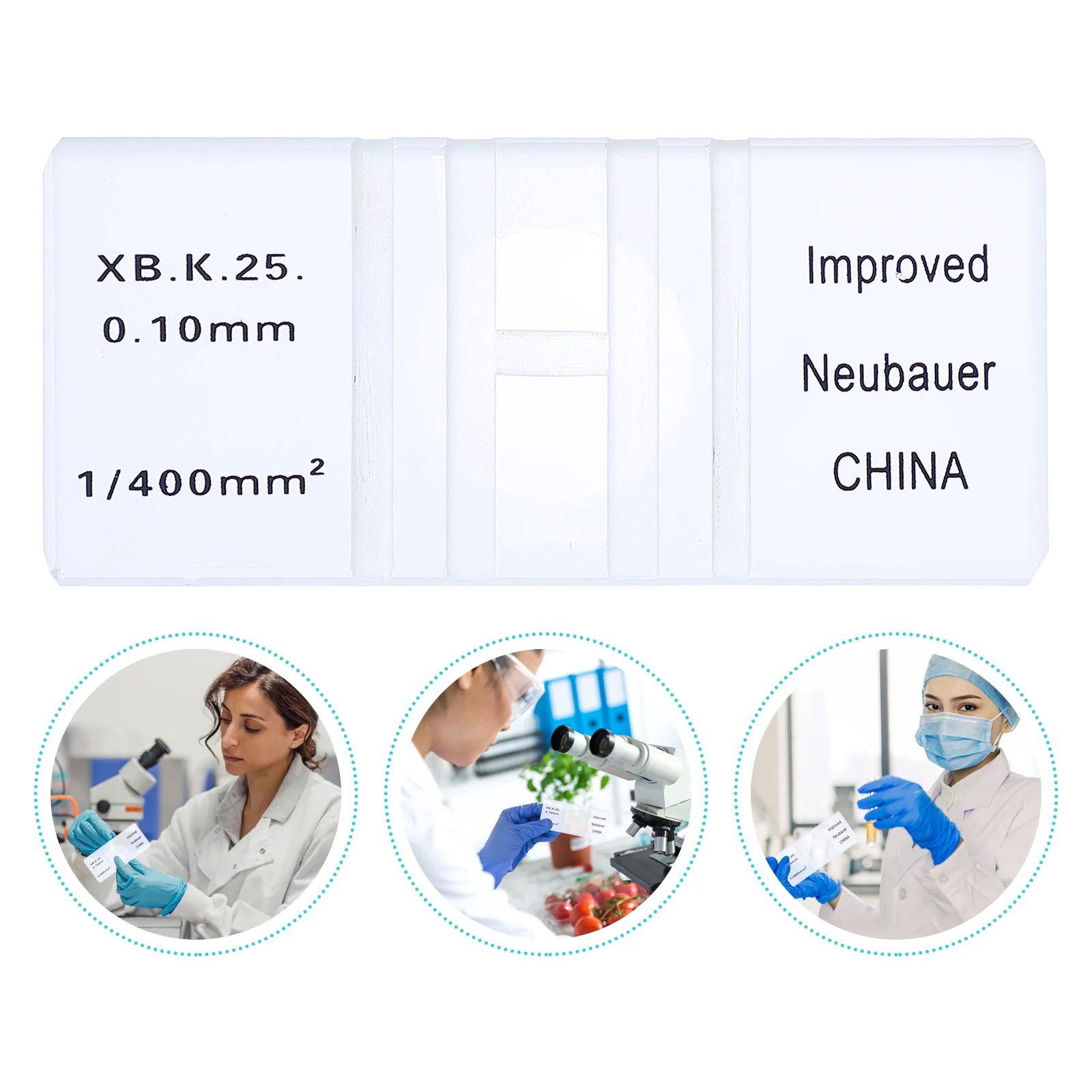 Hemocytometer Counting Chamber Cell Counting Chamber for Neubauer Improved Blood Laboratory Supplies blood cell counting chamber