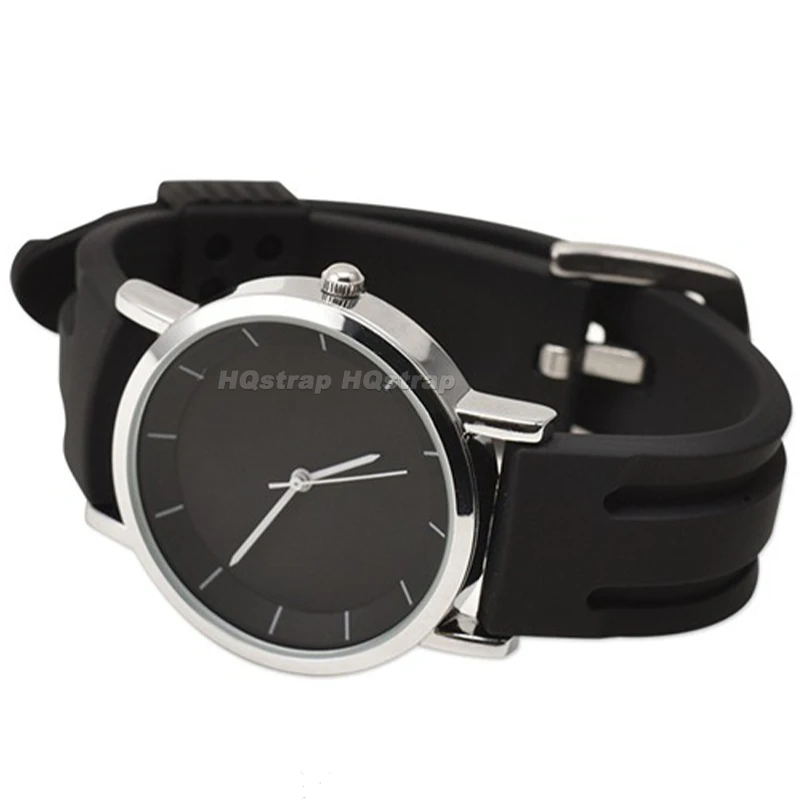 Durable Silicone Sport Wristband - Waterproof Rubber Strap Replacement
