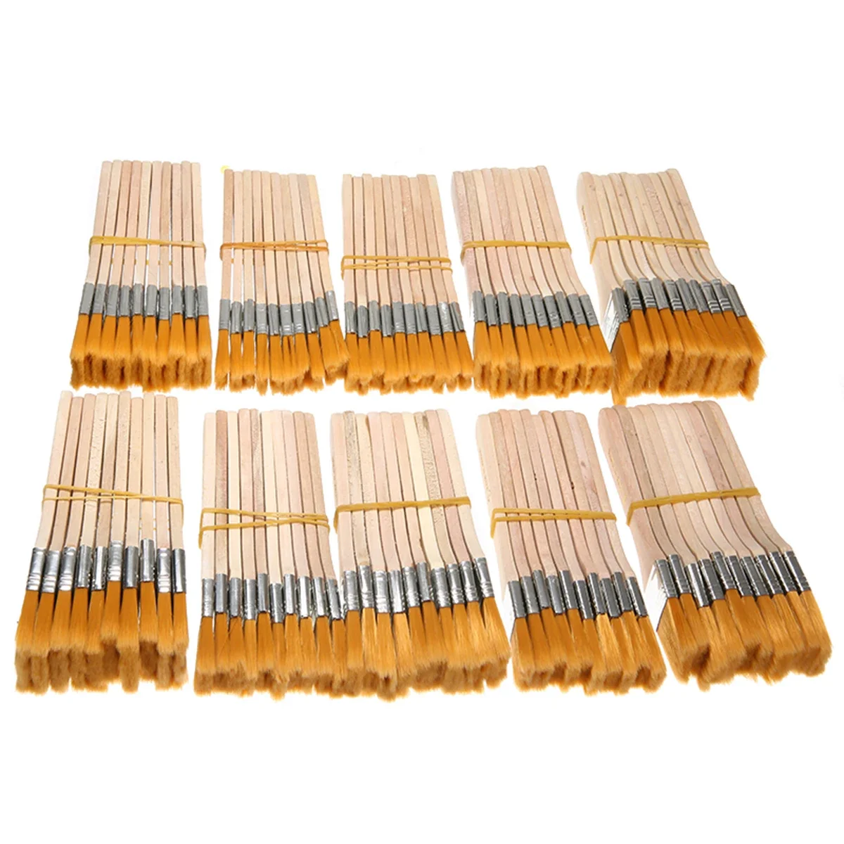 

Painting Painting Brush Acrylic 100pcs/Set Paint Oil Corner Painting Oil For Tool Paintbrush Brush Home Flat New Handle Wooden