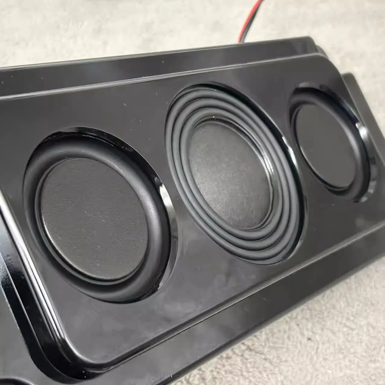 1PC GHXAMP 3 Inch Dual Voice Coil Subwoofer with 4 Passive Bass Radiators – Heavy Bass Passive Subwoofer Speaker Enclosure