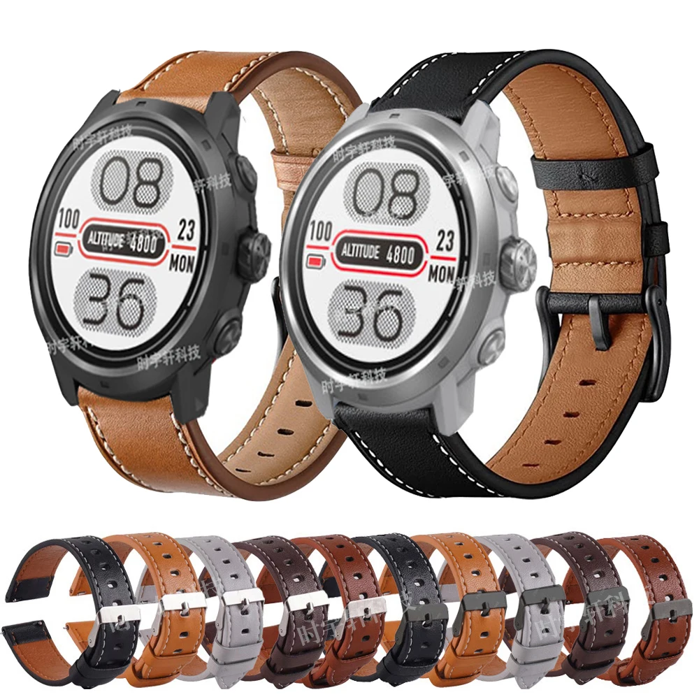 

For COROS APEX 2 Pro GPS Strap Leather Quick Release Bracelet For COROS APEX 42mm 46mm / PACE 2 Watchband Men Woman Correa