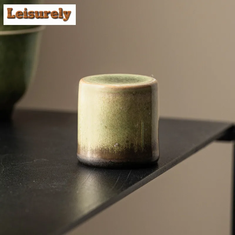 Starry Sky Jade Green Ceramic Teapot Cover Holder Elegant Cover Bracket Cover Frame Zisha Pot Lid Shelf Kung Fu Tea Teaset Gift