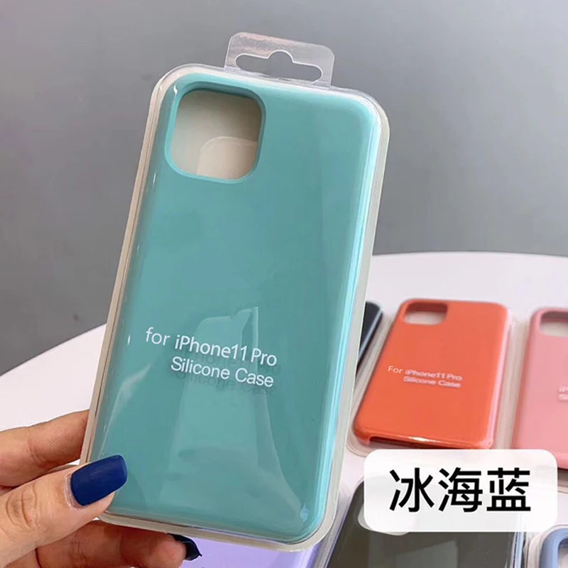 Luxury Candy Color Liquid Silicone Soft Matte Phone Case