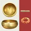 X22D Tibetan Singing Bowl with Cushion Meditation Sound Bowl Handcraft Gift for Yoga Healing Balancing 1