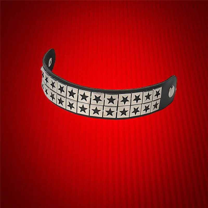 Doppelsterne Lederarmband 80er Jahre Fashion Style Männer Frauen Schmuckgeschenke 17 Doppelsterne Lederarmband 80er Jahre Fashion Style Männer Frauen Schmuckgeschenke 6