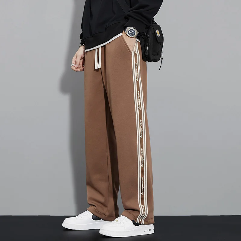 

Spring Elegant Fashion Harajuku Slim Fit Ropa Hombre Loose All Match Casual Pants Sport Pockets Thin Style Straight Leg Pants