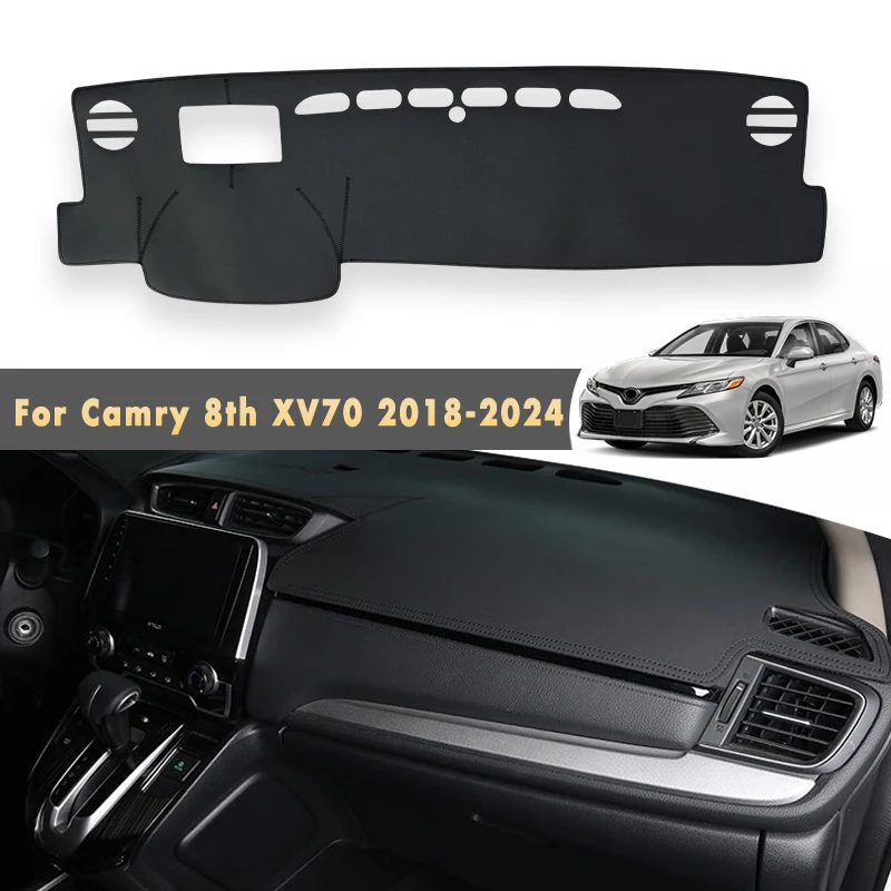 

Car Dashboard Cover For Toyota Camry 8th XV70 2024 2023 2022 2021 2020 2019 2018 Auto Mats Sun Shade Instrume Panel Accessories