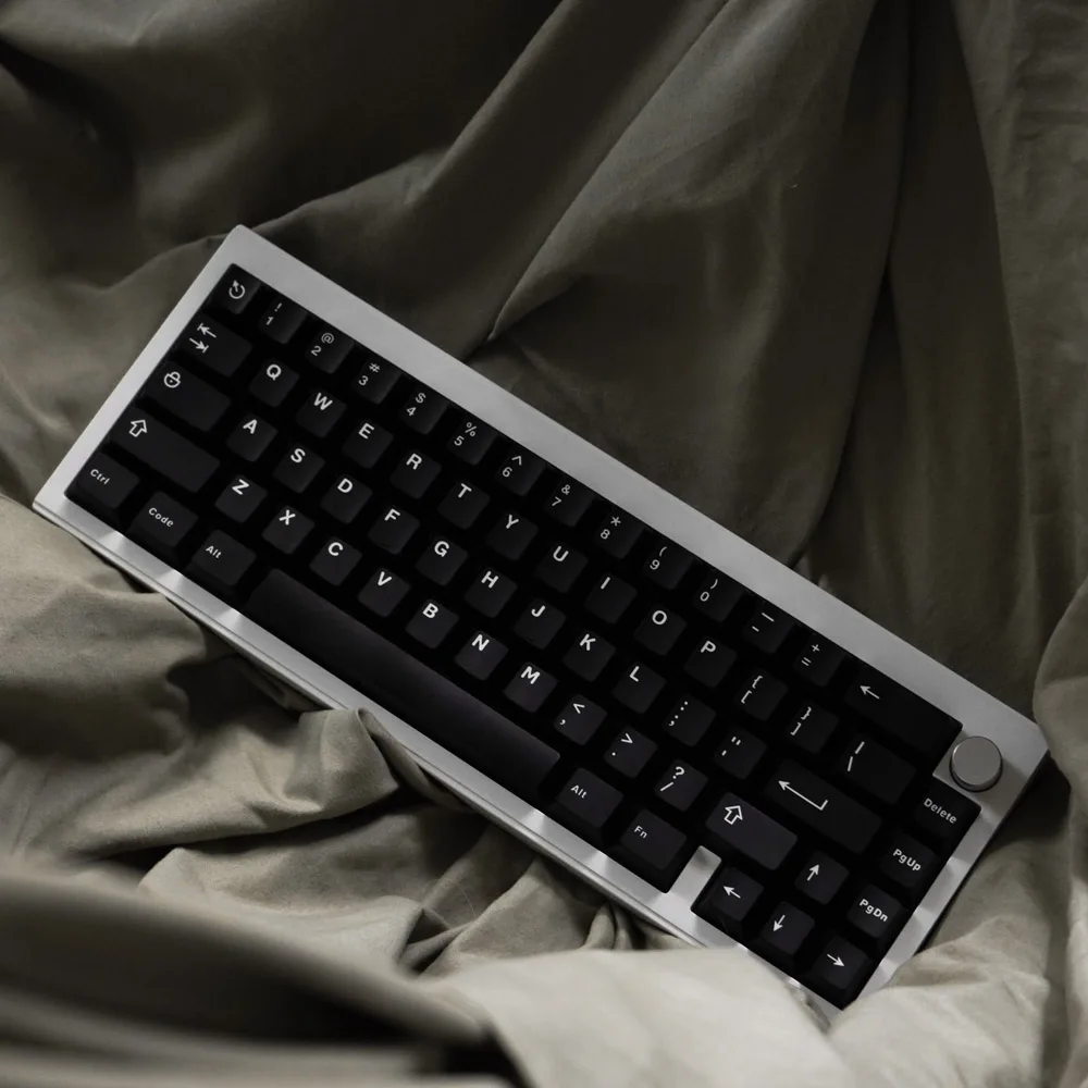 Abs Double Shot Keycaps Grupo Preto Branco Cinza Lightproof Key Caps Perfil Cereja Wob Bow Keycap para Teclados de Switch mx 121 Teclas