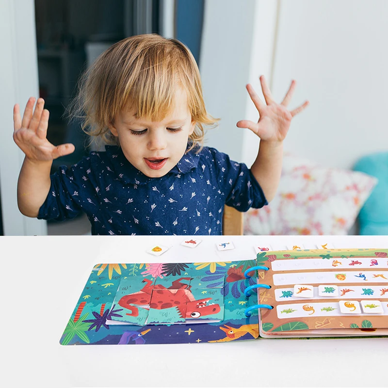 Фото Занятая книга Монтессори для детей 2-4 лет Дошкольное обучение для малышей Тихая книга приход Монтессори №3