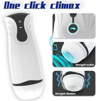 Male Masturbator Cup Automatic Vocalize Sucking Oral Sex Real Silicone Vaginal Blowjob Adult Goods Toys Pussy For Men Machine 2