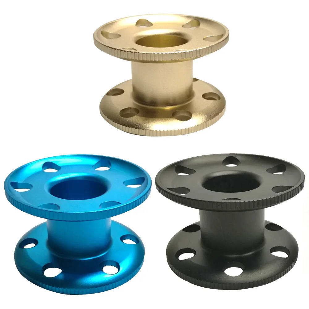 

3 Colors Aluminum Scuba Diving Finger Spool Technical Scuba Divers Guide Line Spool Blank Reel Underwater Equipment