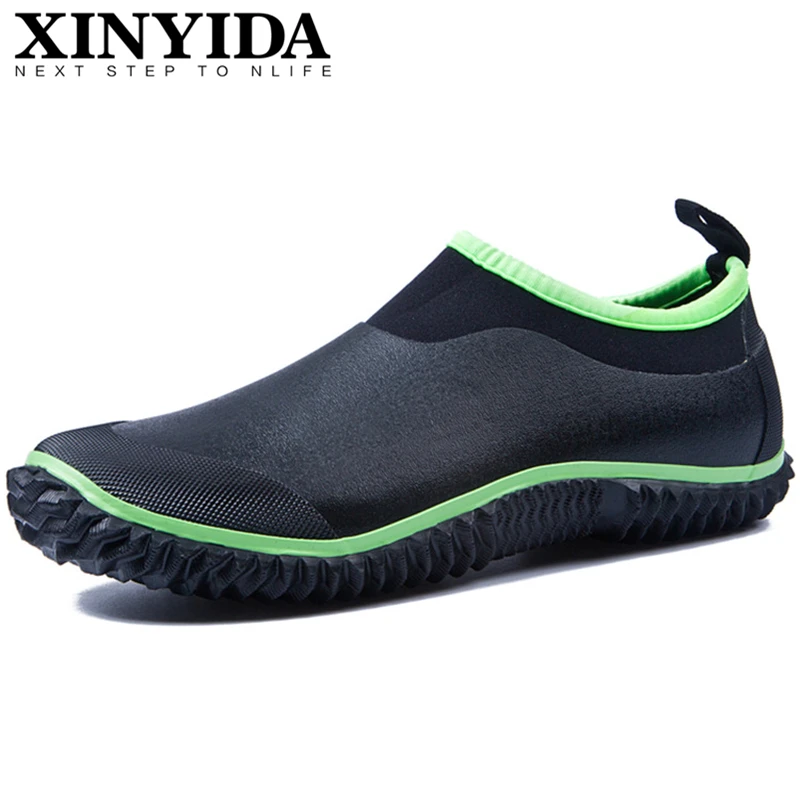 

Унисекс водонепроницаемые туфли для дождя Нескользящие водонепроницаемые садовые рабочие туфли Мужская защитная обувь для мойки автомобиля неопреновые дождевые ботинки большого размера