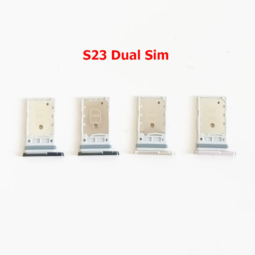 

50Pcs Dual Sim Card Tray Micro SD Holder Nano Slot Replacement Part For Samsung Galaxy S23 Plus /S23 Ultra