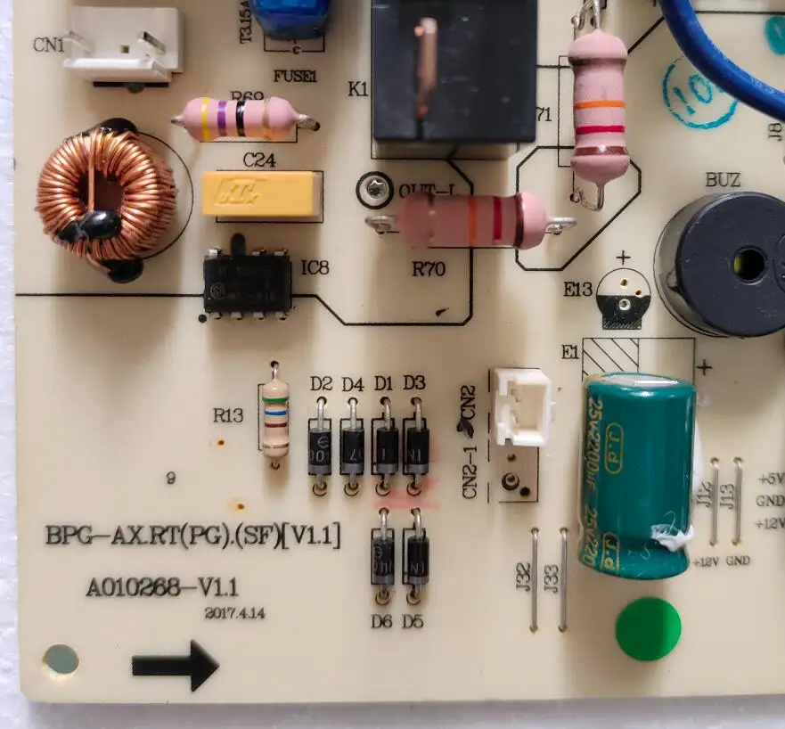 Air conditioner computer board circuit board A010268 A010268-V1.1