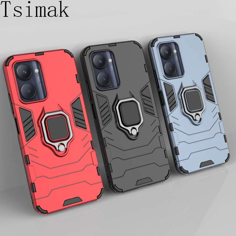 Oppo Realme C3 Back Cover Realme C3 Back Case Cover Armor Holder C33 Case