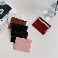 New Slim Pu Leather Men's Coin Money Card Wallet Male Thin Mini ID Business Credit Card Holder Small Cardholder Purse for Women 1