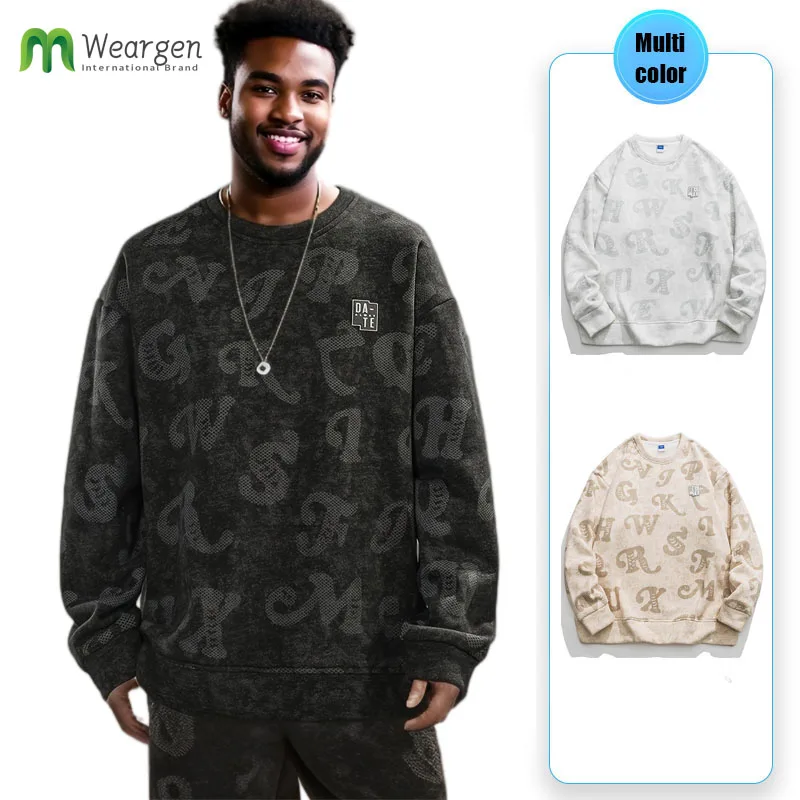 

Spring Autumn Men's Sweatshirt Korean Streetwear Long Sleeve Top Men Trend Men Clothing Harajuku Pullover Hoodie ZX-23091