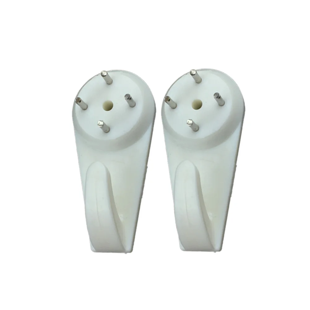 

10 Pcs Hooks Picture Hangers No Trace Seamless Nail Wall Concrete Photo Frame Nails White