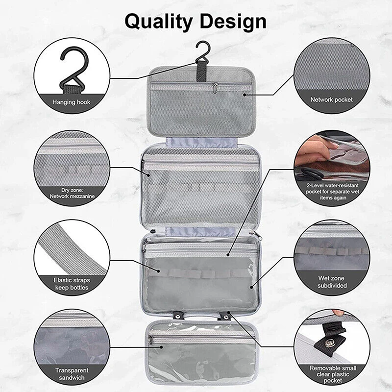 Large Hanging Hook Toiletry Bag Waterproof Folding Handbag Travel Makeup Cosmetic Razor Storage Organizer Case Bathroom_voghion.com