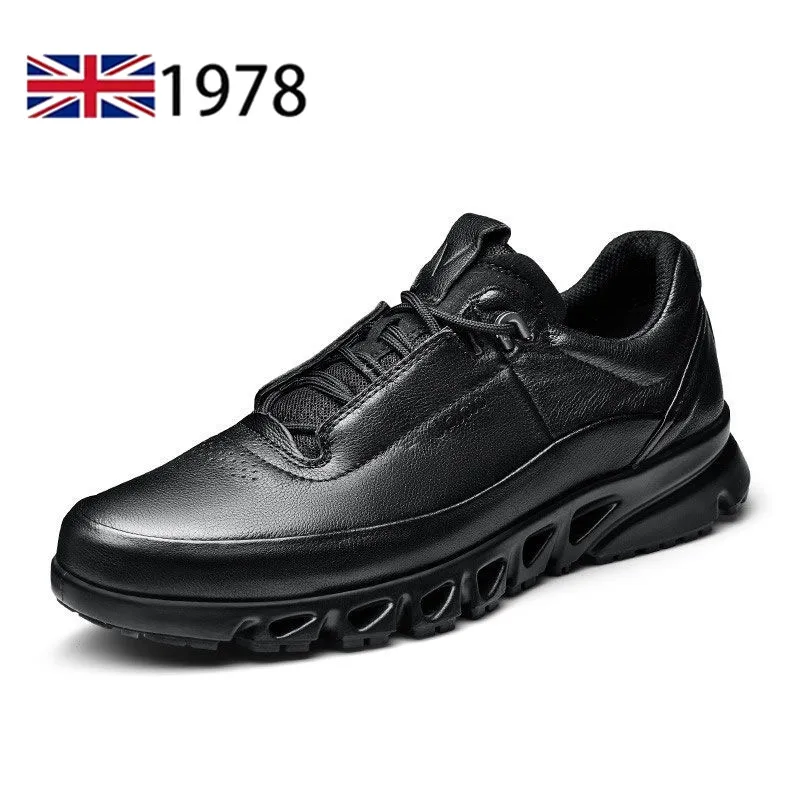 Genuine Leather Shoes Men Leisure Loafers Walking Hiking Sneakers Breathable Fashion leather shoes,men sneakers,men loafers