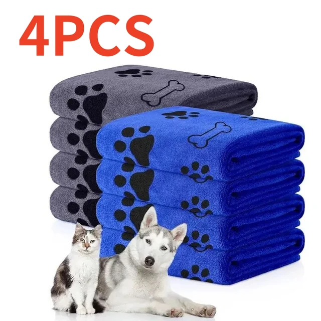 1/4 PCS Quick-Drying Microfiber Dog Towel Absorbent Pet Bath Product Fiber Quick-drying Bath Towel Car Wiping Cloth Pet Supplies 1/4 PCS Quick-Drying Microfiber Dog Towel Absorbent Pet Bath Product Fiber Quick-drying Bath Towel Car Wiping Cloth Pet Supplies