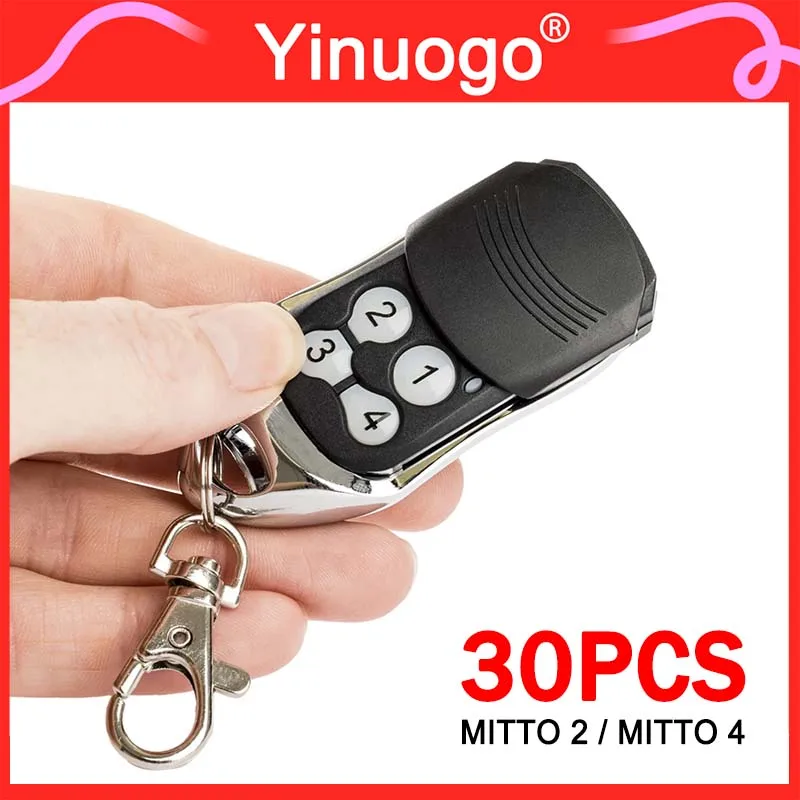 Telecomando Per Porta Da Garage 30 Pezzi Compatibile Solo Con Bft B Rcb02 Rcb04 Mitto2 Mitto4 Mitto2A Mitto4A 433.92Mhz Rolling Code