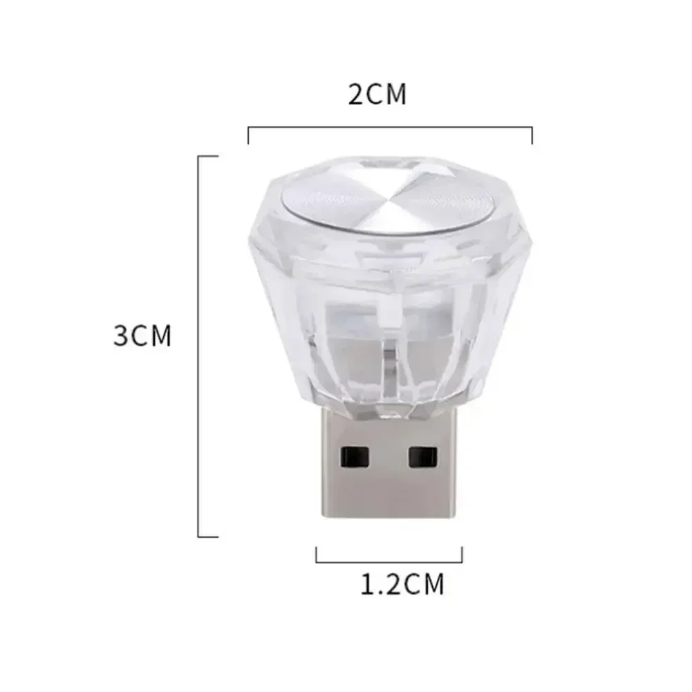 LED Colorful Night Light USB Atmosphere Car Interior Lighting Accessory