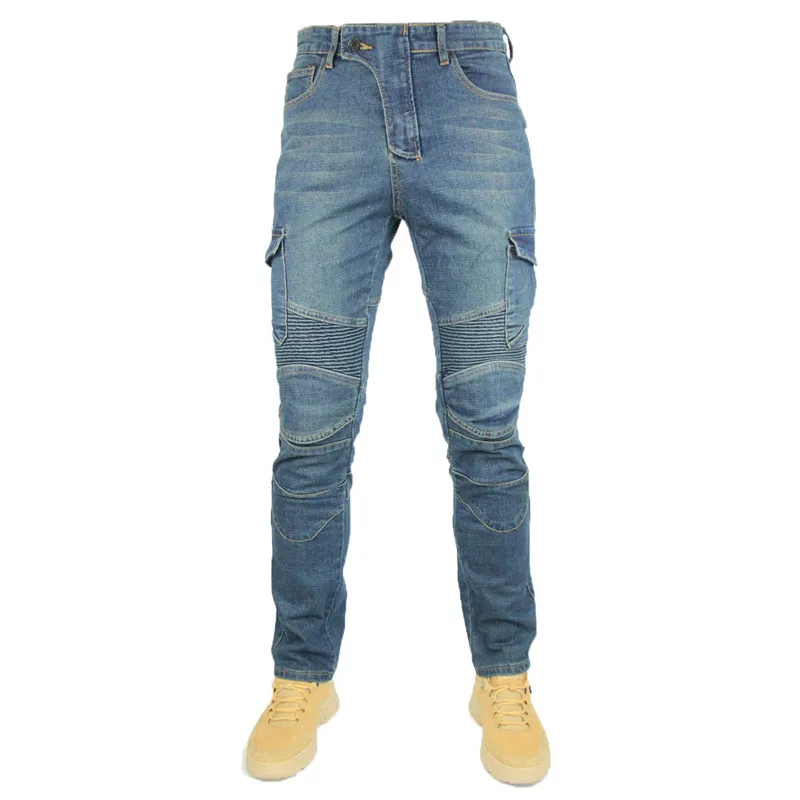Texwood men's casual and sports wear store, summer beach clothes, men's leather fashion, jewelry, sunglasses Kominie Collection Classic Denim UGB06 PK718 PK719 4X Zip Motorcycle Pants Pantalones Motocicleta Hombre Featherbed Jeans Gears