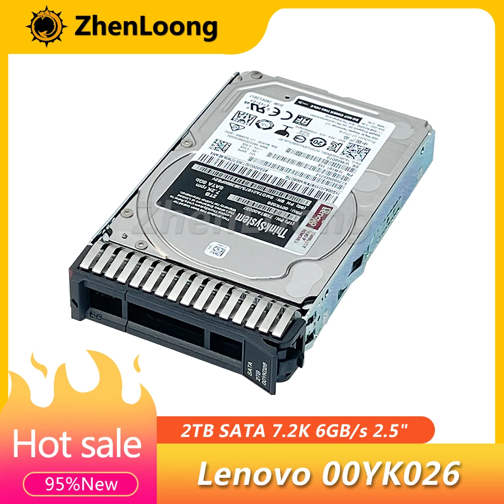 

ZhenLoong Hard Drive Disk 2TB SATA 7.2K 6GB 2.5" For Lenovo ThinkSystem SR550 SR650 HDD 7XB7A00037 00YK026