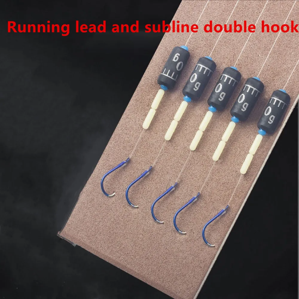 5Pcs/Lot Blue Hooks Fishing Hook japan with snap rolling swivel Anti