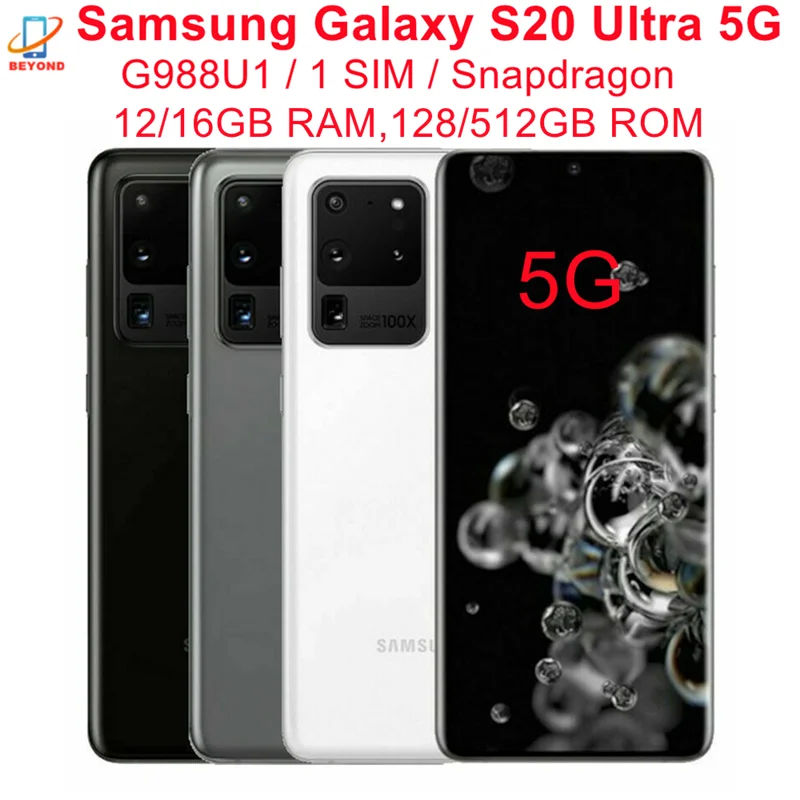 Samsung Galaxy S20 Ultra 5G G988U1 S20U 6.9