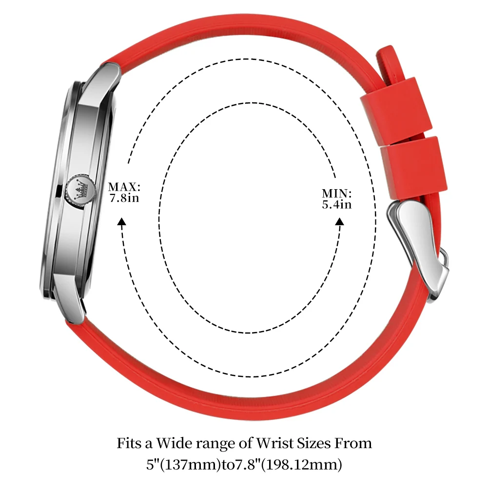 OLEVS Quartz Watch for Women Nurse Silicone Strap Waterproof Luminous Elegant Fashion Women's Wristwatches Reloj Mujer Clock