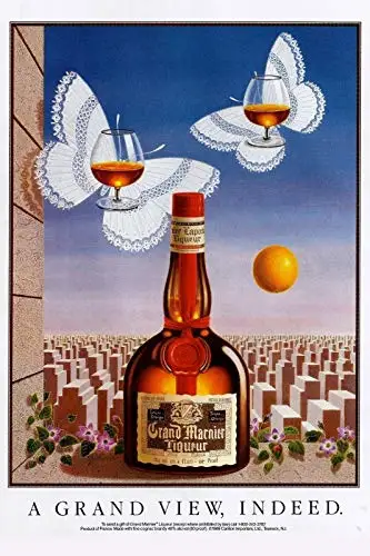 

Grand Marnier Liqueur 8x12 Inch Vintage Retro Decor Metal Tin Sign