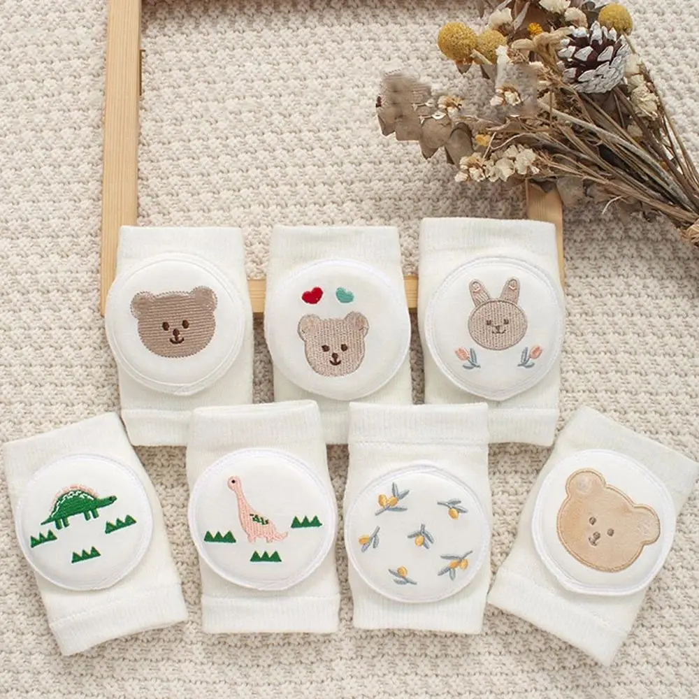 Accessories Creative Cotton Bear Cartoon Design Sponge Elbow Pads Thin Section Crawling Toddler Baby Knee Pads Child Leg Pads 1