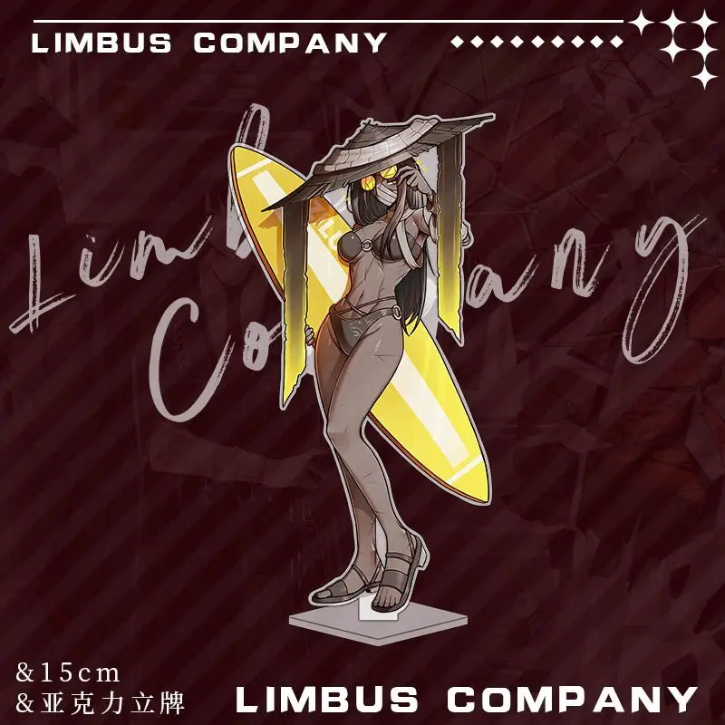 Limbus Company Plate Desk Decor Beach Swimsuit Standee Faust