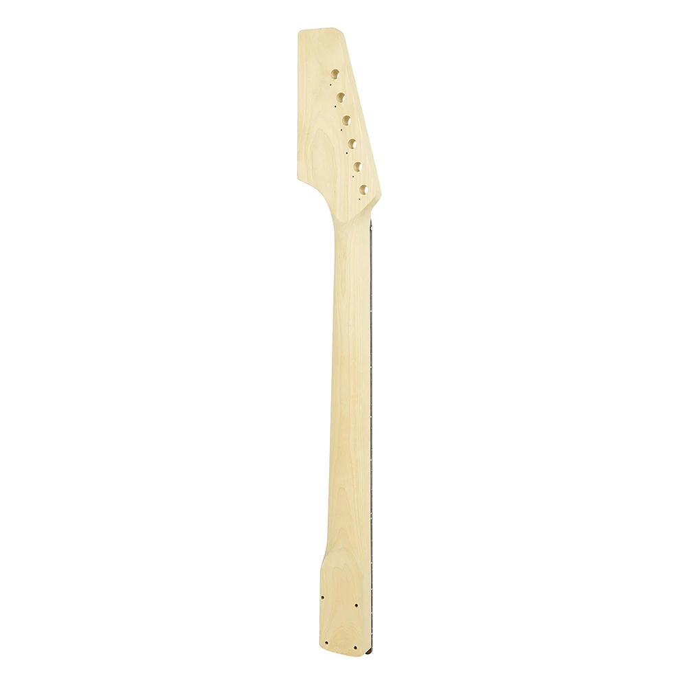 DIY Electric Guitar Kit ST 6 Strings 22 Frets Fingerboard Basswood Neck Body Electric Guitar With Connecting Cable